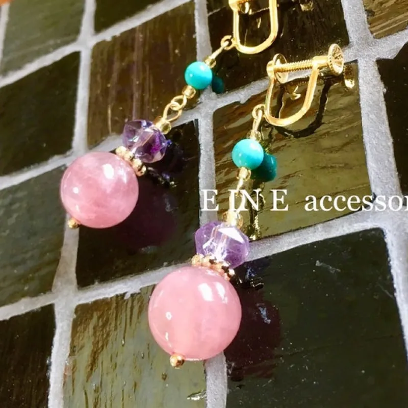 パワーストーン　ピアス